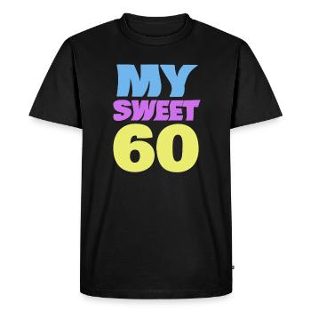 Sweet 60 - T-shirt Premium bio Homme - noir - Devant - Nico (187cm)