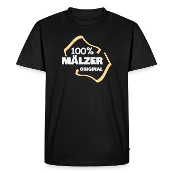 Work Maelzer - Men's Premium Organic T-Shirt - black - Front - Nico (187cm)
