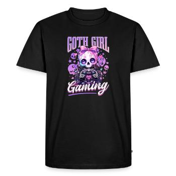 Pastel Goth Soft Goth Gaming Gamer - Men's Premium Organic T-Shirt - black - Front - Nico (187cm)