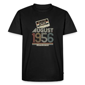 Cassette | Best of August 1956 | Limited Edition - Men's Premium Organic T-Shirt - black - Front - Nico (187cm)