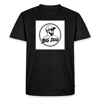 T-shirt portrait de grand chien en forme de cercle - T-shirt Premium bio Homme - noir - Devant - Nico (187cm)