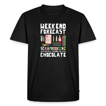 Scrapbooking Weekend - Men's Premium Organic T-Shirt - black - Front - Nico (187cm)