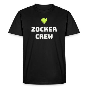 Gamer Crew Gaming Gamer Pixel Console Gift - Men's Premium Organic T-Shirt - black - Front - Nico (187cm)