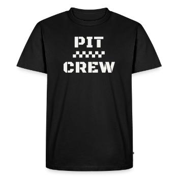 Pit Crew Motorsport Race Pit Stop Racing Team - Men's Premium Organic T-Shirt - black - Front - Nico (187cm)