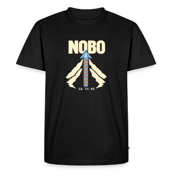 Parcours de progression de l’itinéraire NOBO Appalachian Trail GA à ME - T-shirt Premium bio Homme - noir - Devant - Nico (187cm)