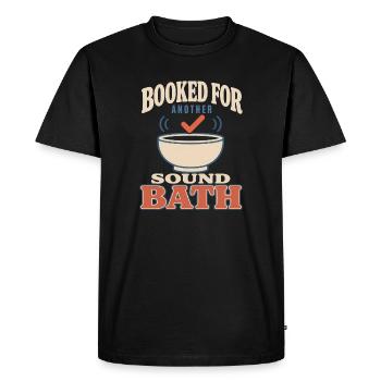 Klangbad Klangheilung Singing Bowl Gift - Men's Premium Organic T-Shirt - black - Front - Nico (187cm)