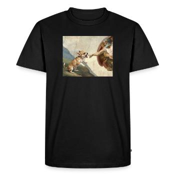 Mème Chihuahua Chihuahua Hand Dog - T-shirt Premium bio Homme - noir - Devant - Nico (187cm)