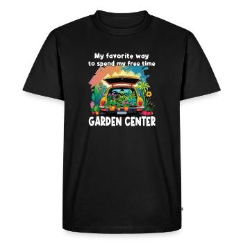 Funny gardening fun mothers - Men's Premium Organic T-Shirt - black - Front - Nico (187cm)