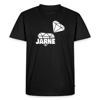 Edel Jarne - Men's Premium Organic T-Shirt - black - Front - Nico (187cm)