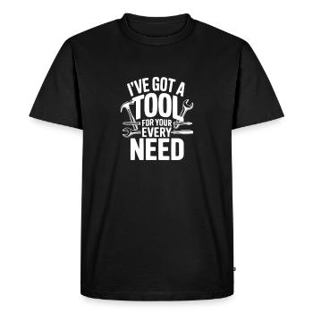 J’ai un outil pour tous tes besoins - T-shirt Premium bio Homme - noir - Devant - Nico (187cm)