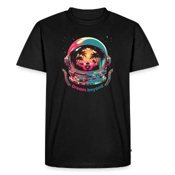 Cosmic Dreamer - Men's Premium Organic T-Shirt - black - Front - Nico (187cm)
