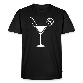 Cocktail Cocktail Glass Gift Bartender - Men's Premium Organic T-Shirt - black - Front - Nico (187cm)
