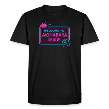 Welcome to Akihabara - T-shirt Premium bio Homme - noir - Devant - Nico (187cm)