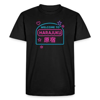 Welcome to Harajuku - T-shirt Premium bio Homme - noir - Devant - Nico (187cm)