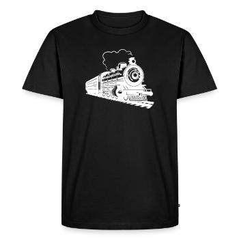Graphique ferroviaire - T-shirt Premium bio Homme - noir - Devant - Nico (187cm)