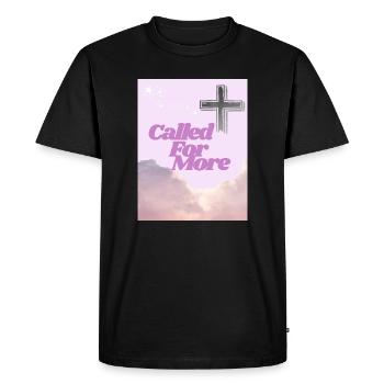 Appelée à Plus de lever de soleil croisé - T-shirt Premium bio Homme - noir - Devant - Nico (187cm)