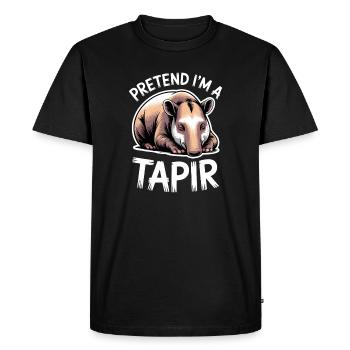 Dictons de tapir Tapir Drôle de cadeau de tapir - T-shirt Premium bio Homme - noir - Devant - Nico (187cm)