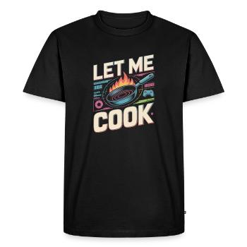 Let Me Cook Cooking Grilling Meme Grill Master Chef - Men's Premium Organic T-Shirt - black - Front - Nico (187cm)