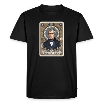 Carte de tarot William Henry Harrison - T-shirt Premium bio Homme - noir - Devant - Nico (187cm)