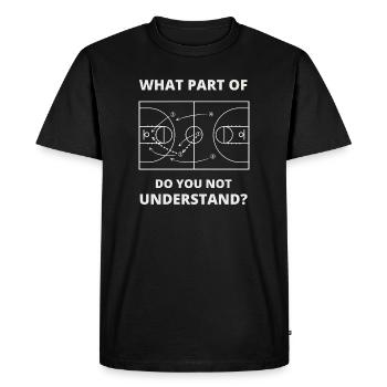 Cadeau drôle d’entraîneur de basket pour l’enseignant - T-shirt Premium bio Homme - noir - Devant - Nico (187cm)