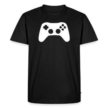 Cadeau de jeu pour les joueurs - T-shirt Premium bio Homme - noir - Devant - Nico (187cm)
