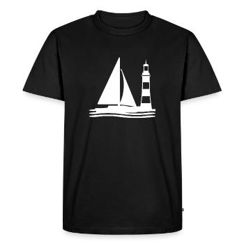 Voile - T-shirt Premium bio Homme - noir - Devant - Nico (187cm)