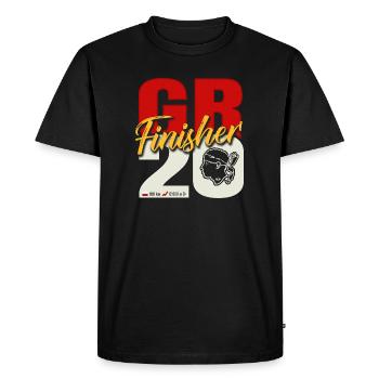 GR20 Finisher cadeau randonnée Corse - T-shirt Premium bio Homme - noir - Devant - Nico (187cm)