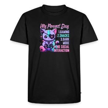 Pastel Goth Soft Goth Gaming Gamer - T-shirt Premium bio Homme - noir - Devant - Nico (187cm)
