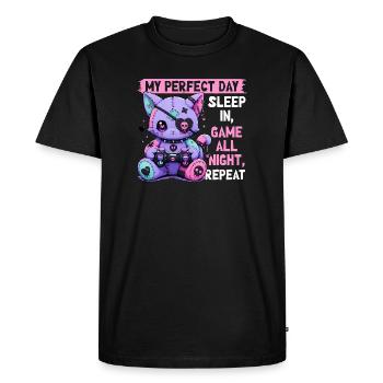Pastel Goth Soft Goth Gaming Gamer - T-shirt Premium bio Homme - noir - Devant - Nico (187cm)