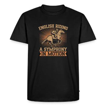 Cavalier de Cavalier de Cavalier SYmphony In Motion Anglais - T-shirt Premium bio Homme - noir - Devant - Nico (187cm)