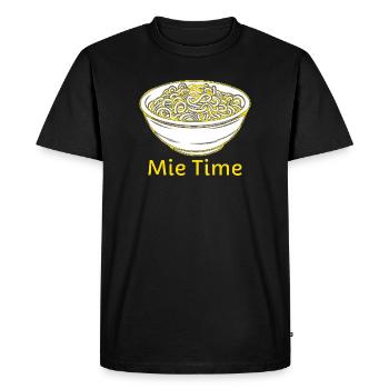 Bol de nouilles Mie Time - T-shirt Premium bio Homme - noir - Devant - Nico (187cm)