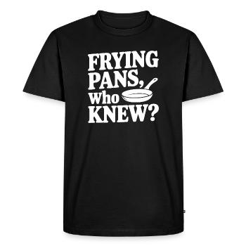 Poêles, qui l’aurait cru ? - T-shirt Premium bio Homme - noir - Devant - Nico (187cm)