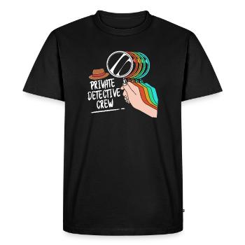 Detective - Men's Premium Organic T-Shirt - black - Front - Nico (187cm)
