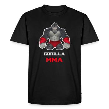 Gorilla Grappling MMA Fighter  - Men's Premium Organic T-Shirt - black - Front - Nico (187cm)