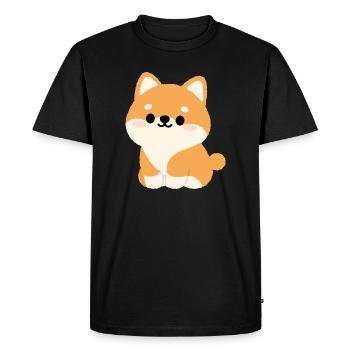 Shiba Inu - Men's Premium Organic T-Shirt - black - Front - Nico (187cm)