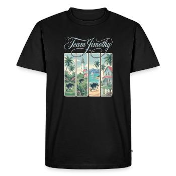 Jimothy Viral Raccoon Funny Team Jimothy - Men's Premium Organic T-Shirt - black - Front - Nico (187cm)