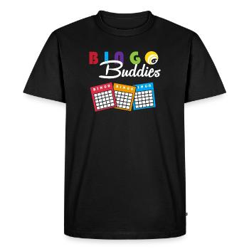 Bingo - T-shirt Premium bio Homme - noir - Devant - Nico (187cm)