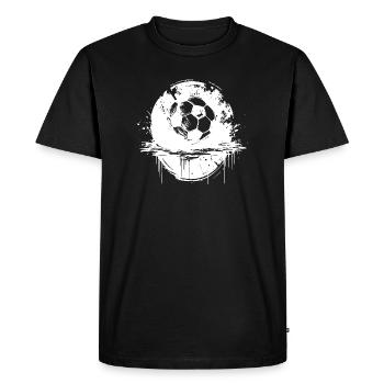 Soccer - Men's Premium Organic T-Shirt - black - Front - Nico (187cm)