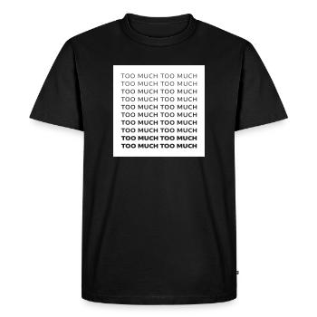Beaucoup trop - T-shirt Premium bio Homme - noir - Devant - Nico (187cm)