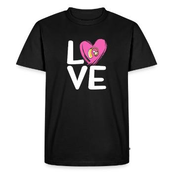 Deaf Deaf Deaf Sign Language - Men's Premium Organic T-Shirt - black - Front - Nico (187cm)