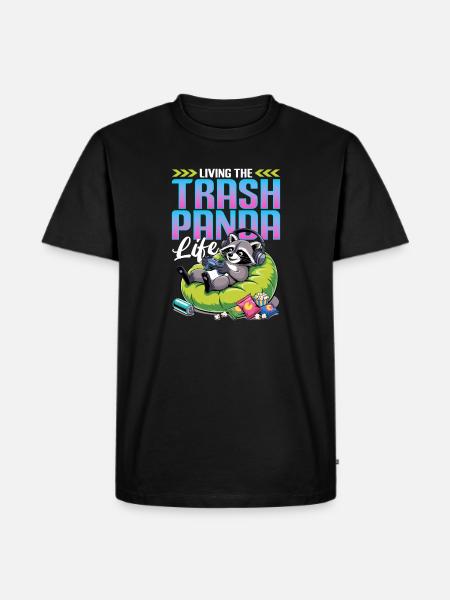 Gamer Gaming Cat Video Game - Men's Premium Organic T-Shirt - black