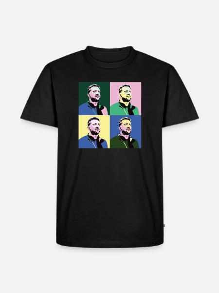 Zelensky Pop-Art - Men's Premium Organic T-Shirt - black