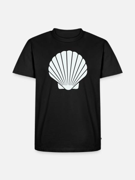 Geometric Shell Art - Men's Premium Organic T-Shirt - black
