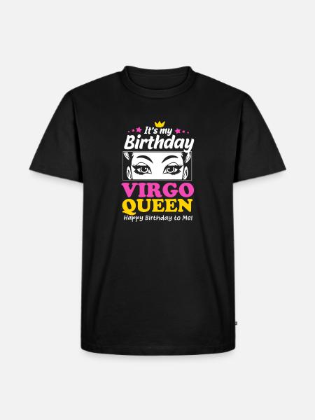 Sternzeichen Jungfrau - Männer Premium Bio T-Shirt - Schwarz