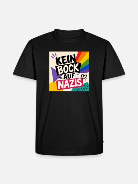 Kein bock auf n - Männer Premium Bio T-Shirt - Schwarz
