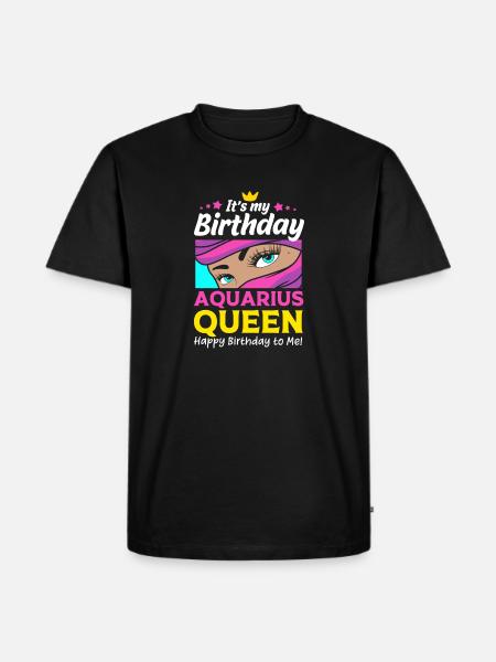 Sternzeichen Wassermann - Männer Premium Bio T-Shirt - Schwarz