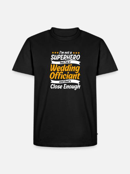 Pfarrer - Männer Premium Bio T-Shirt - Schwarz
