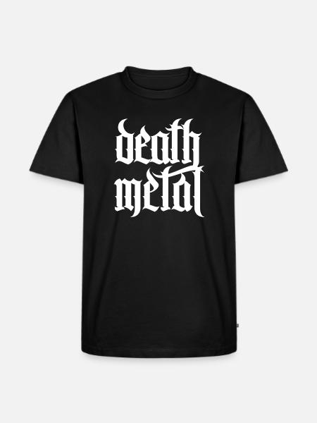 Death-Metal-Glyphen - Männer Premium Bio T-Shirt - Schwarz