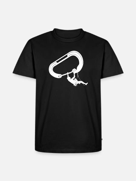 klettern bouldern felsklettern berge Bergsport - Männer Premium Bio T-Shirt - Schwarz