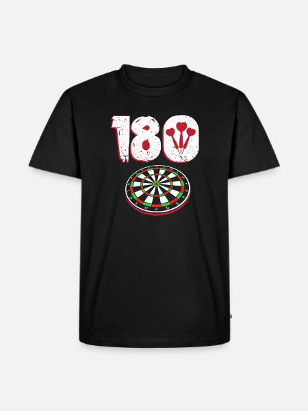 Dart Dartboard Dartpfeil - Männer Premium Bio T-Shirt - Schwarz